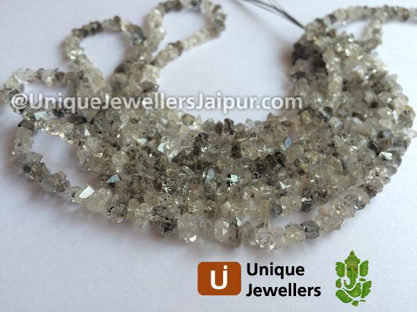 Double Terminated Quartz Rough Nugget Beads